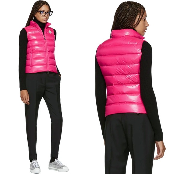 Moncler Jackets & Blazers - Moncler | Ghany Gilet Vest Down Hot Pink 1/Small